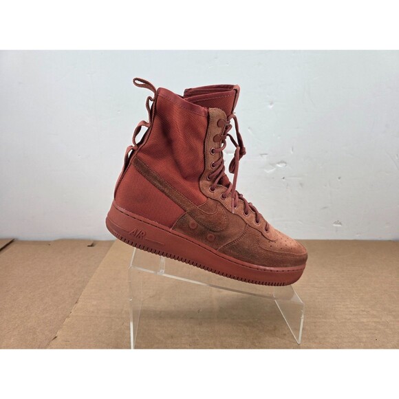 Nike SF Air Force 1 High Boots Shoes Mens Size 11 Dusty Peach Suede Red main image 11